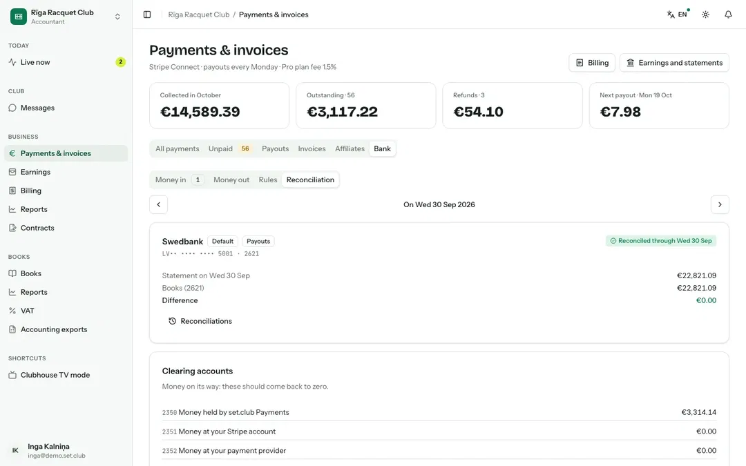 Bank transaction reconciliation overview